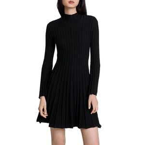 Raffie Ribbed Flared Dress